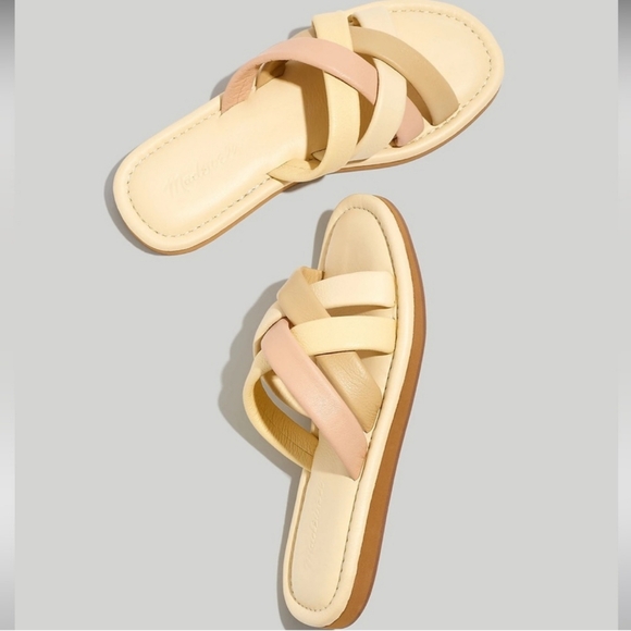 NWT Madewell Leeanndra slide in pastel multi size 8 - Picture 2 of 10